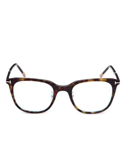 TOM FORD Eyewear square-frame full-rim glasses Brown FT5776DB052