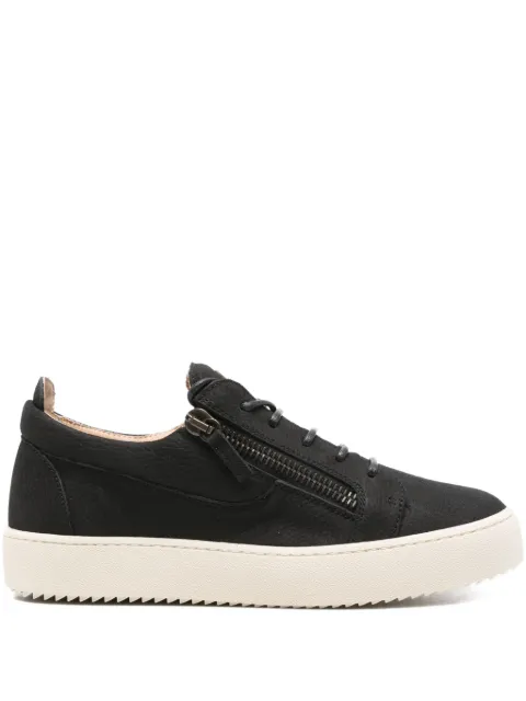 Giuseppe Zanotti zip-detail lace-up sneakers Black RU50000005