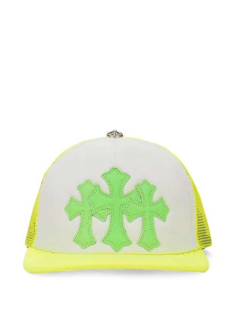 Chrome Hearts cross-patch trucker cap Green CHRM0008