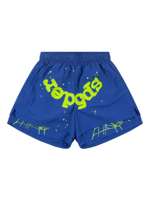 SP5DER double-layer shorts Blue SP5DER114