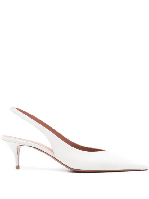 Amina Muaddi Anok slingback-pointed pumps White ANOKSLING55