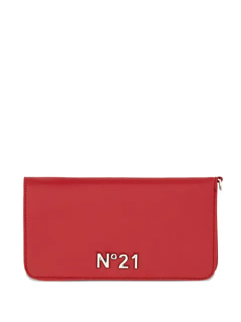 Nº21 logo-plaquer wallet Red 22IBP0940NP00R001