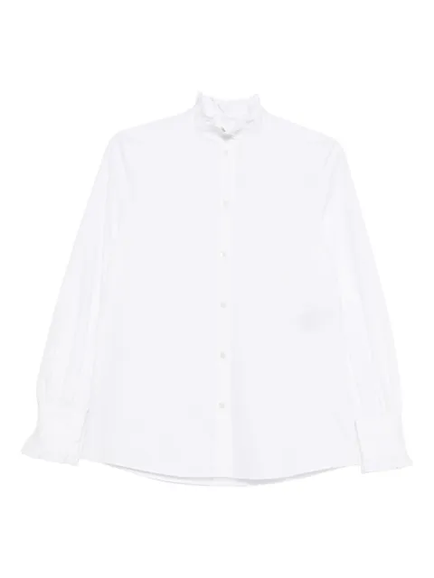 Valentino Garavani ruffled high-neck shirt White BAB7R55A6