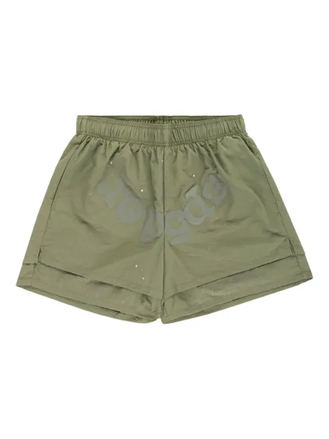 SP5DER OG Web double-layer shorts Green SP5DER112