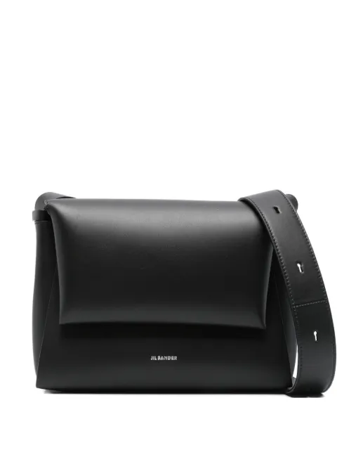 Jil Sander logo-print leather shoulder bag Black J07WD0112P4949