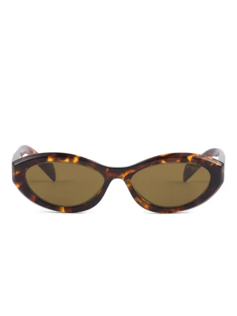 Prada Eyewear Symbole oval-frame tortoiseshell sunglasses Brown SPR26ZCA056E14L