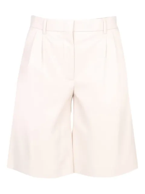 MSGM pleated shorts Neutrals 3341MDB0422761502