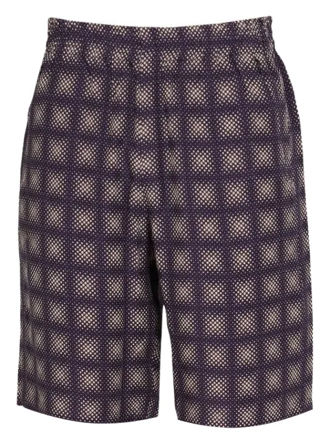 Needles checked bermuda shorts Purple KP088ADOTOMBRE