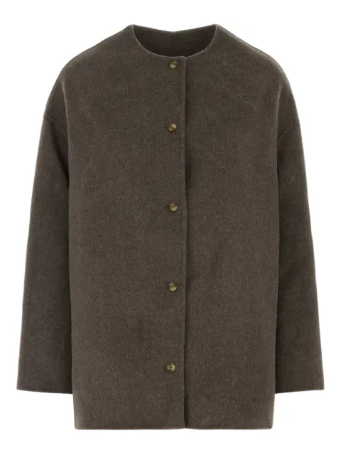 LouLou de Saison Dunne button-fastening wool jacket Neutrals DUNNE