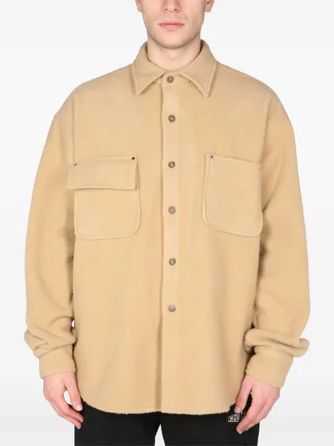 MOUTY wool pocket shirt Neutrals SH04AH2104