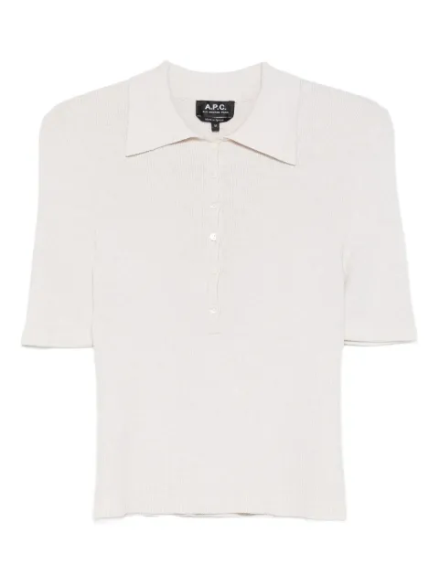 A.P.C. cotton polo shirt Grey COGDKF23421
