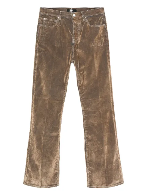 AMIRI embroidered flare jeans Neutrals AMDNFR1027