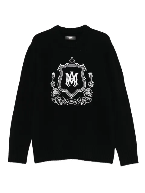 AMIRI crest-print sweatshirt Black AMKNCW1101