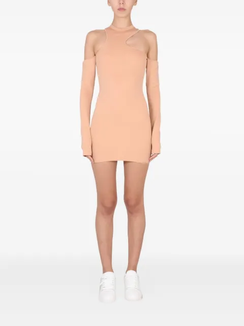 Off-White long-sleeve mini dress Neutrals OWDB399F22JER0016060