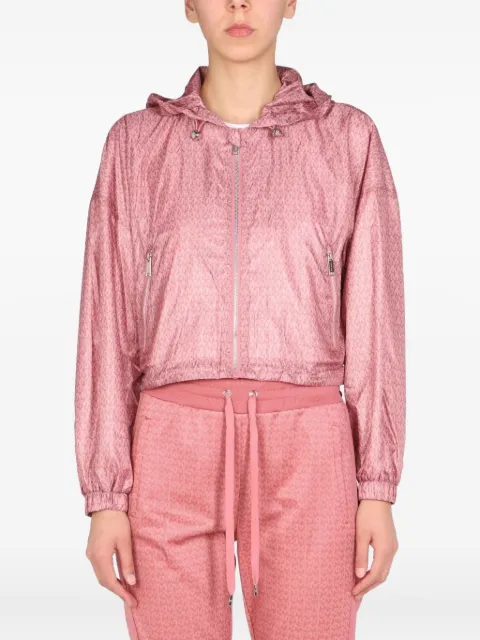 Michael Michael Kors hooded patterned jacket Pink MS2205X43D