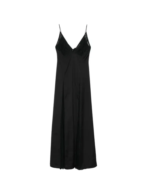 The New Arrivals Ilkyaz Ozel lace V-neck maxi dress Black NA00303230640