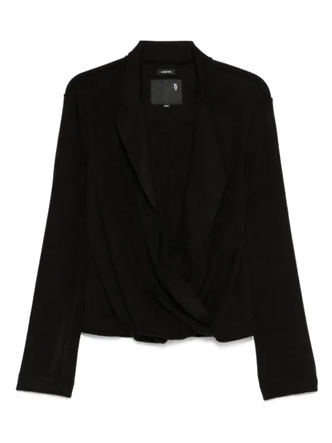 R13 wrap-effect top Black R13WR450R572A