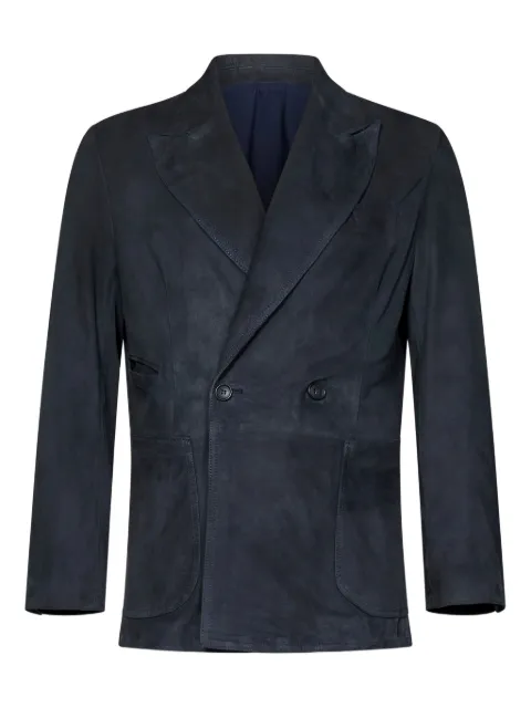 FRANZESE COLLECTION double-breasted peak-lapel blazer Blue FR05CMABLU