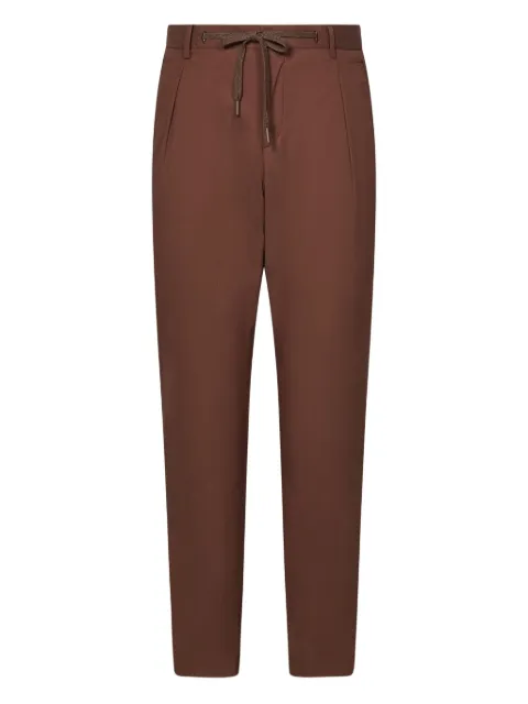 FRANZESE COLLECTION Stefano De Martino pleated drawstring trousers Brown 4SC75AUTXDJ3UE48