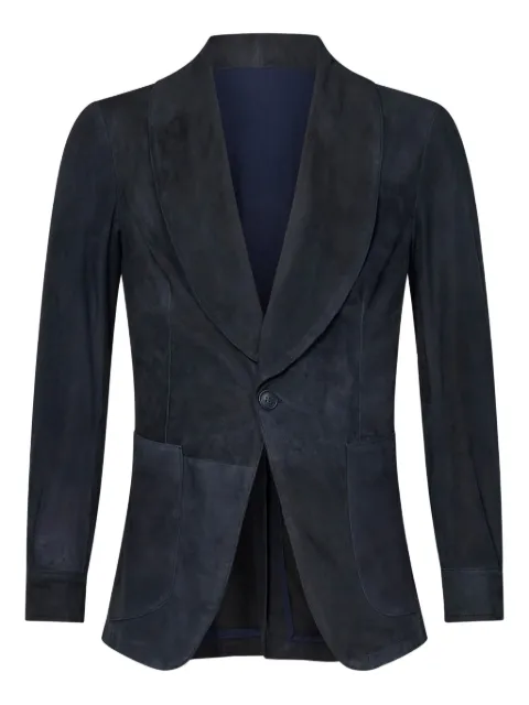 FRANZESE COLLECTION shawl-collar patch-pocket blazer Blue FR04CMABLU
