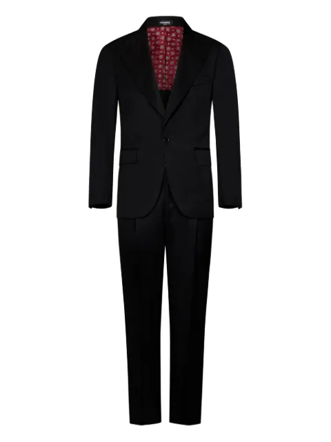 FRANZESE COLLECTION James Bond pinstripe peak-lapel suit Black BM0210NERO