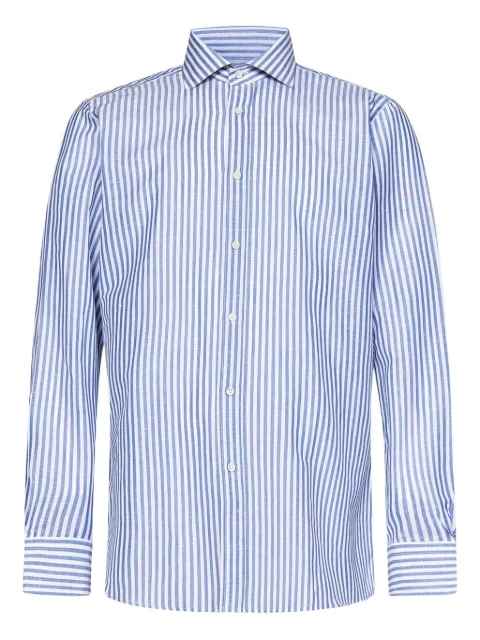FRANZESE COLLECTION spread-collar striped shirt Blue FRAC4522BAZZURRA