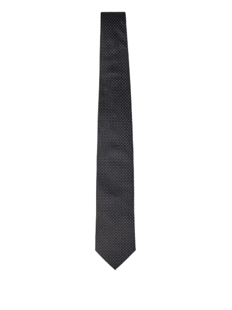 FRANZESE COLLECTION Berlusconi jacquard silk tie Black CR705198