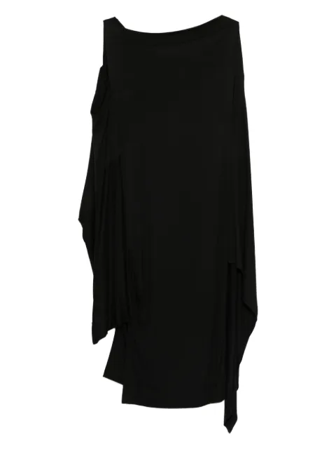 Vivienne Westwood Pre-Owned 2017 asymmetric draped dress Black VW600HO