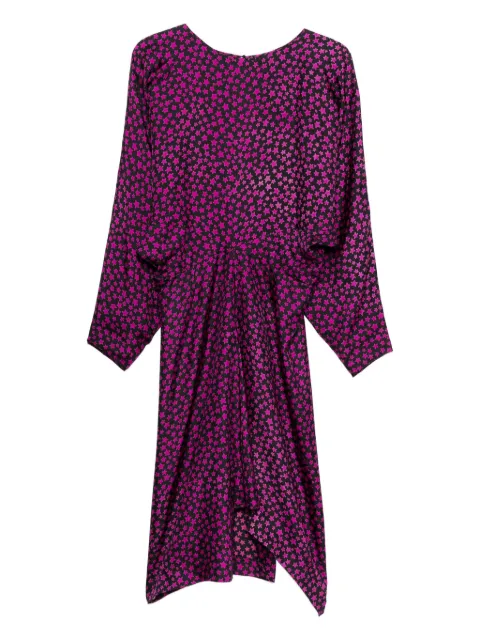 Saint Laurent Pre-Owned 2008 star-print silk dress Black SL600HL