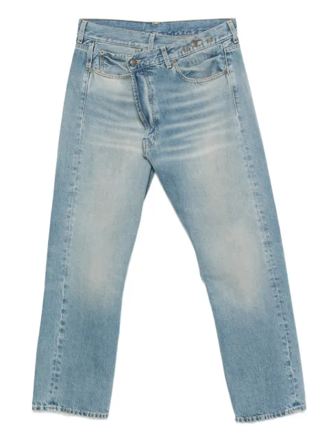 R13 cross-waistband jeans Blue R13W2048D343A