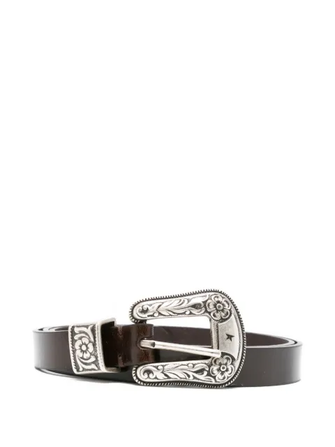 Golden Goose western-buckle leather belt Brown GWA00698A000770