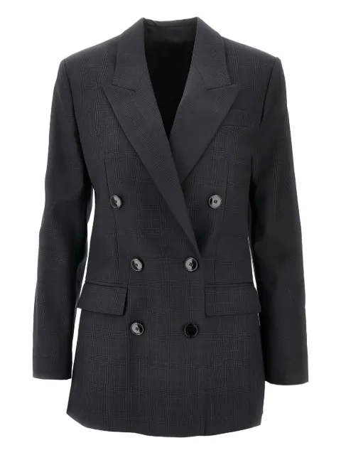 ISABEL MARANT double-breasted checked jacket Grey VE0538FBB1F01I