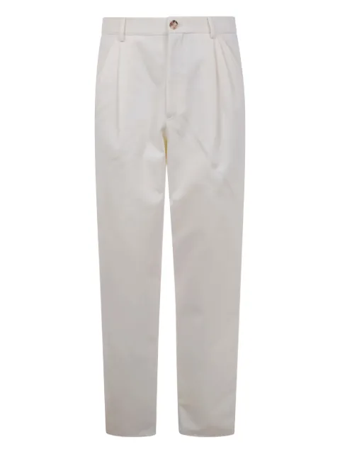 Brunello Cucinelli pleated cotton trousers Neutrals ME262S2480C7182