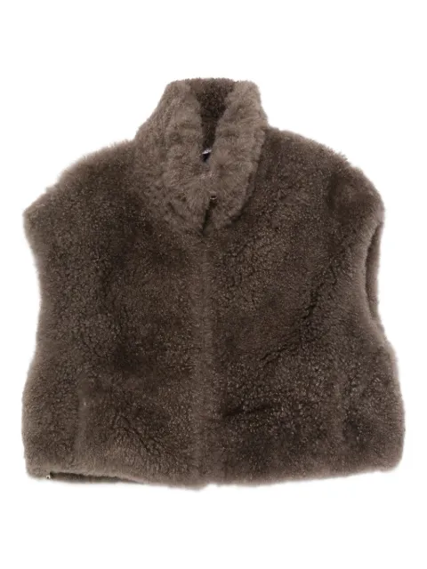 Liska high-neck gilet Grey YTAMQ2522
