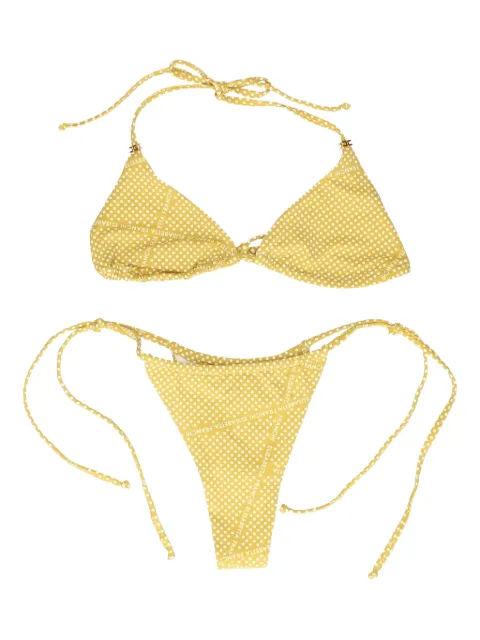 Elisabetta Franchi polka-dot bikini Yellow CS79M52E2