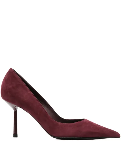 Le Silla 90mm pointed-toe leather pumps Red 4215C080BLPP