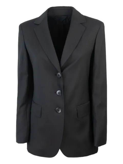Max Mara single-breasted wool blazer Black 2526046101600