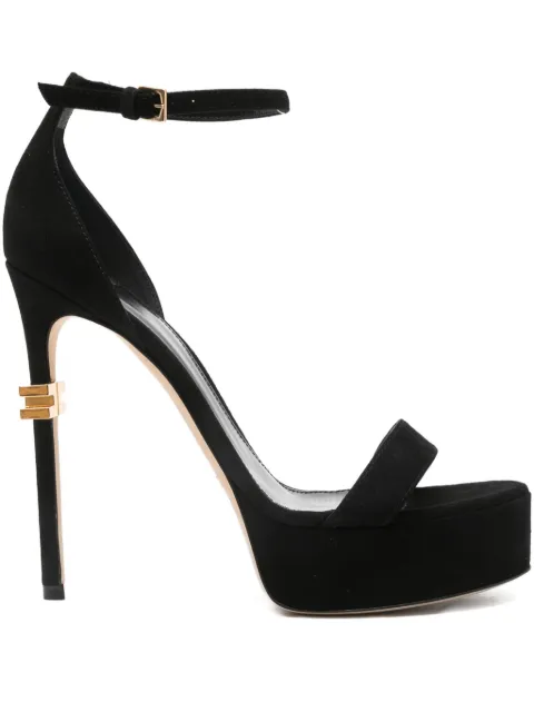 Elisabetta Franchi 130MM platform stiletto sandals Black SA44L56E2
