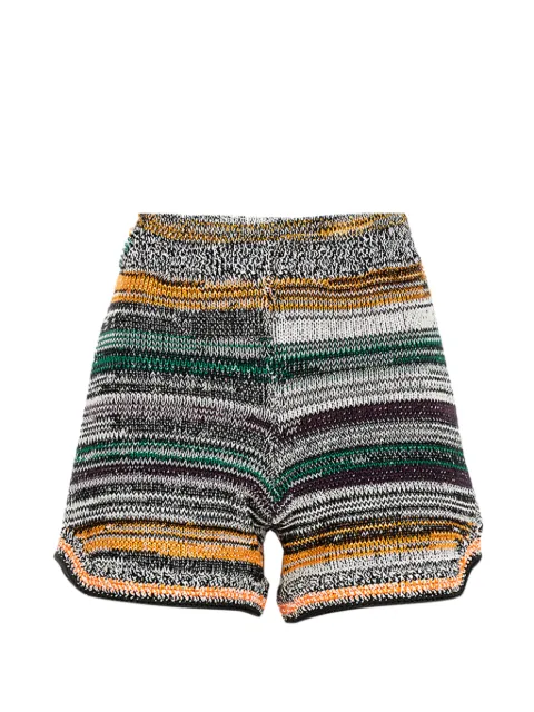Miista striped shorts Black ML0229MULTI