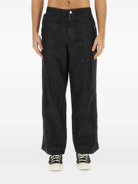 Maison Kitsuné buttoned pocket jeans Black LM01113WW0081WASHEDBLACK