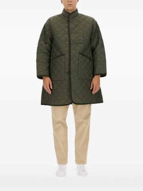 Lavenham Mickfield quilted-pattern coat Green SLJ4061G970046