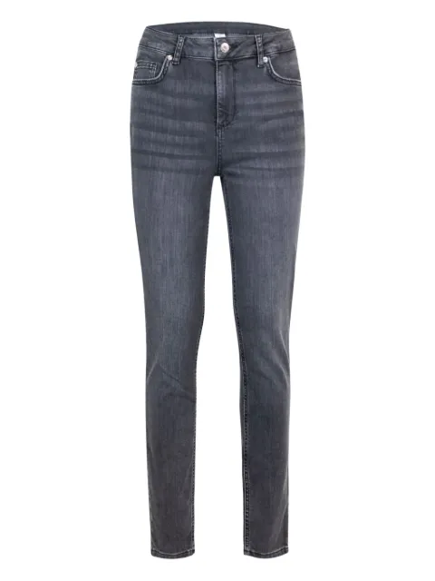 LIU JO logo-plaque jeans Black UXX037D4811