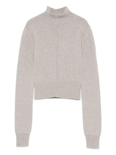 Rick Owens Headon high-neck cropped sweater Grey RP02E4687WSBR
