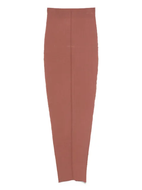 Rick Owens Pillar ribbed-knit skirt Pink RP02E4695KST