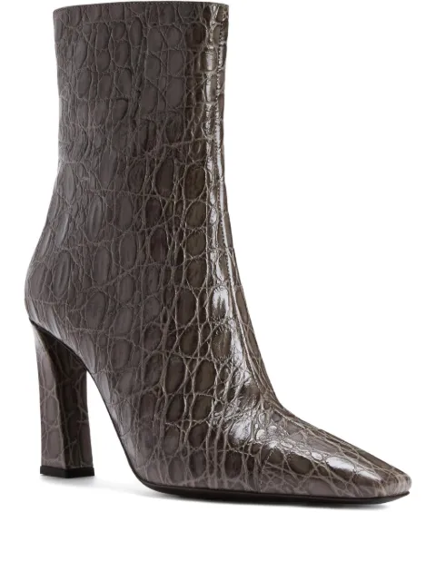 Giuseppe Zanotti 90mm Janiee crocodile-effect ankle boots Grey I570000003