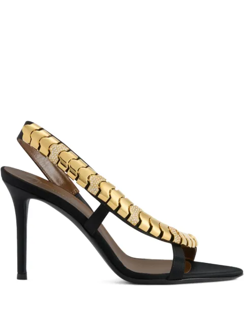 Giuseppe Zanotti 90mm Gz Dafne rhinestones-embellished sandals Black I500017001