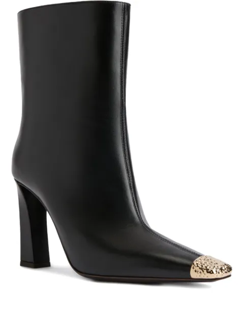 Giuseppe Zanotti metallic-toe block-heel boots Black I570004001