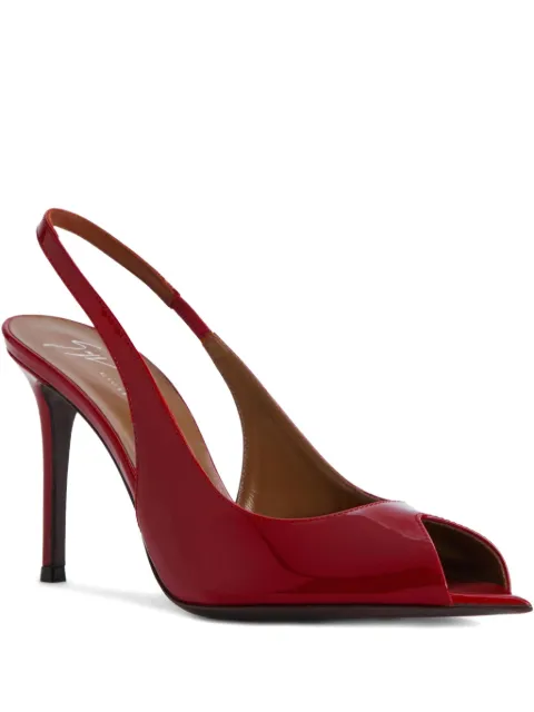 Giuseppe Zanotti 90mm Intriigo peep-toe slingback sandals Red I400013012