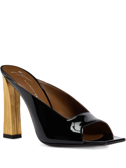 Giuseppe Zanotti 105mm leather heeled sandals Black I500008001