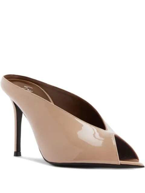 Giuseppe Zanotti 90mm Intriigo leather sandals Neutrals I500003002